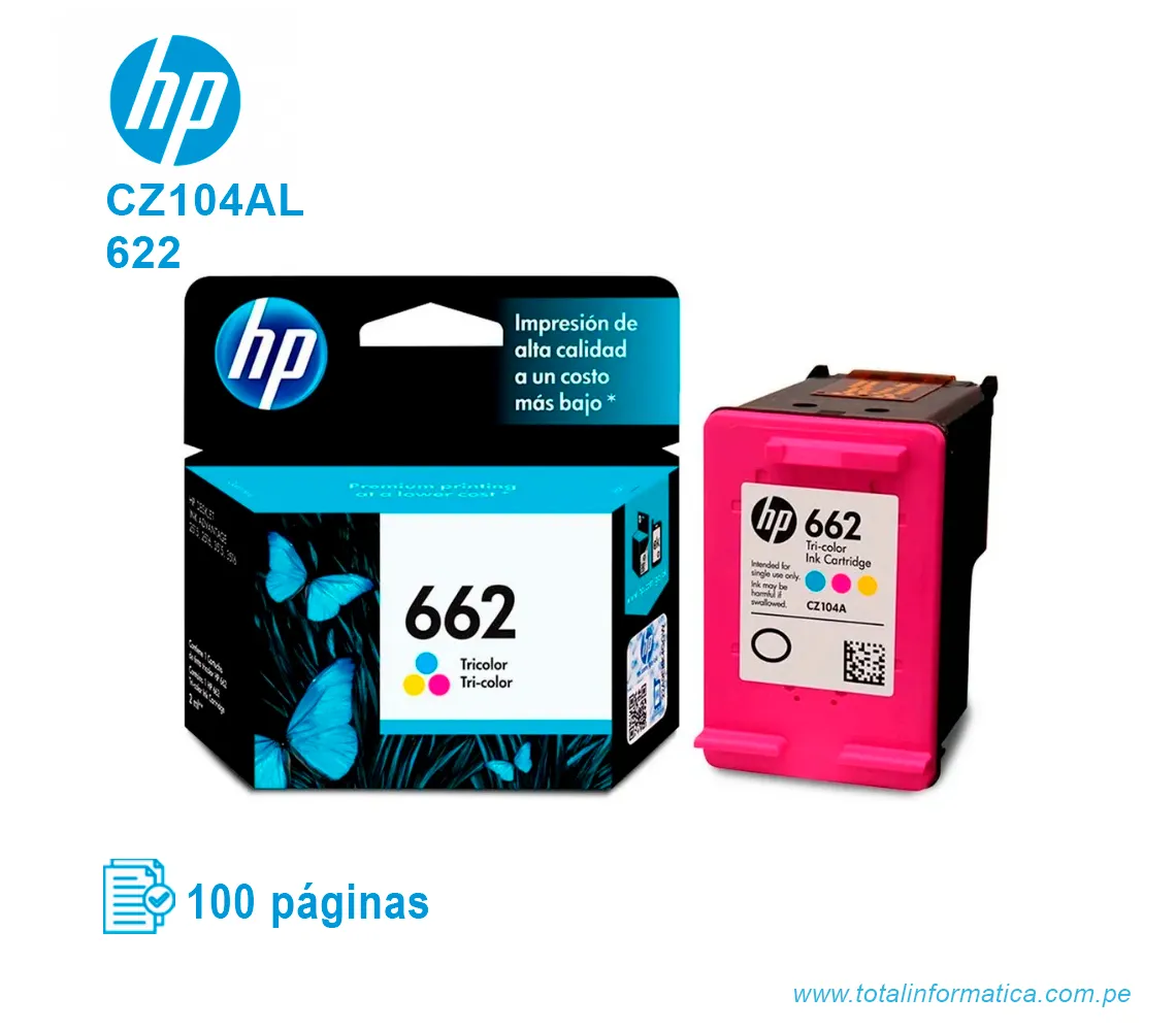 TINTA HP 662 TRICOLOR ( CZ104AL ) ADVANTAGE 2515, 100 PÁG - imagen 2