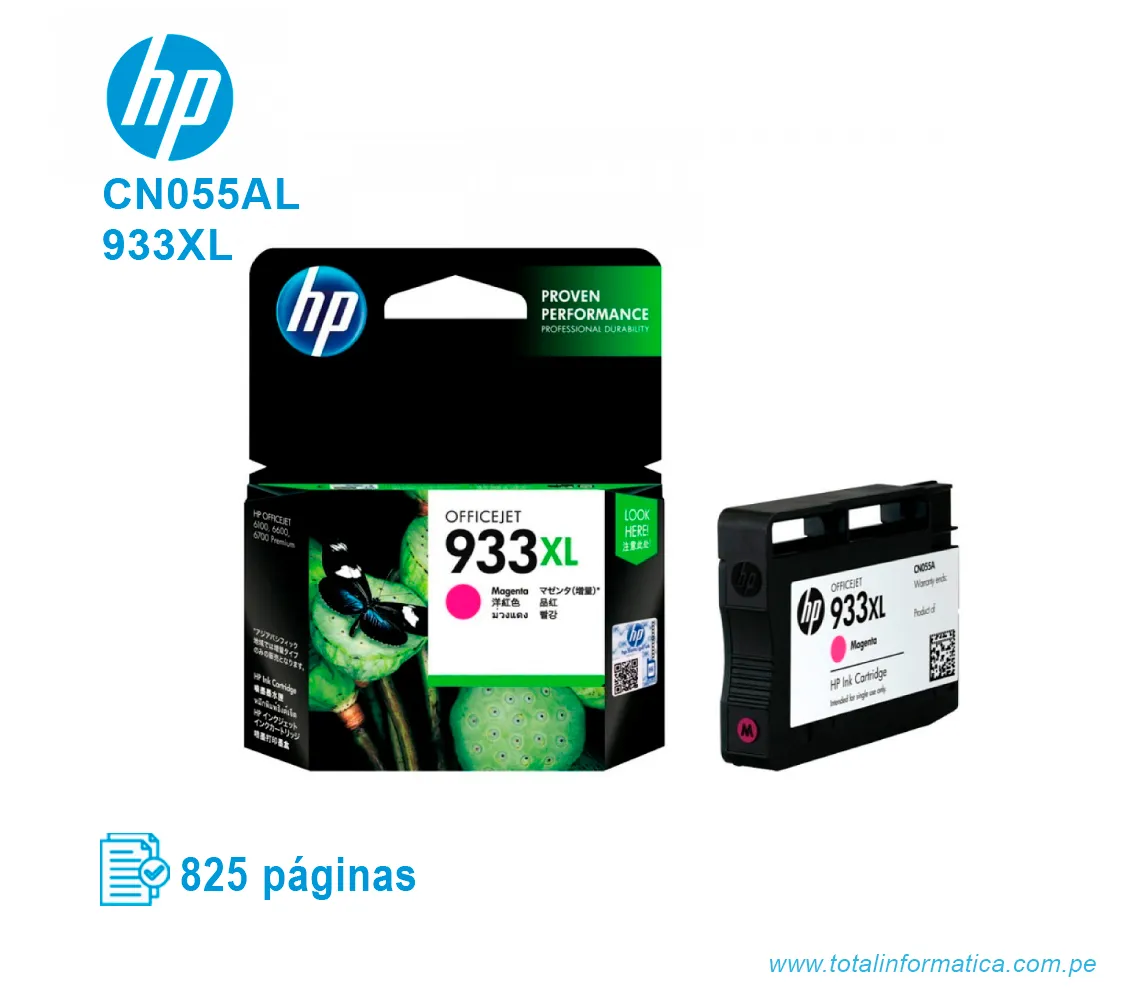 TINTA HP 933XL MAGENTA ( CN055AL ) OFFICEJET 6700, 825 PAG - imagen 2