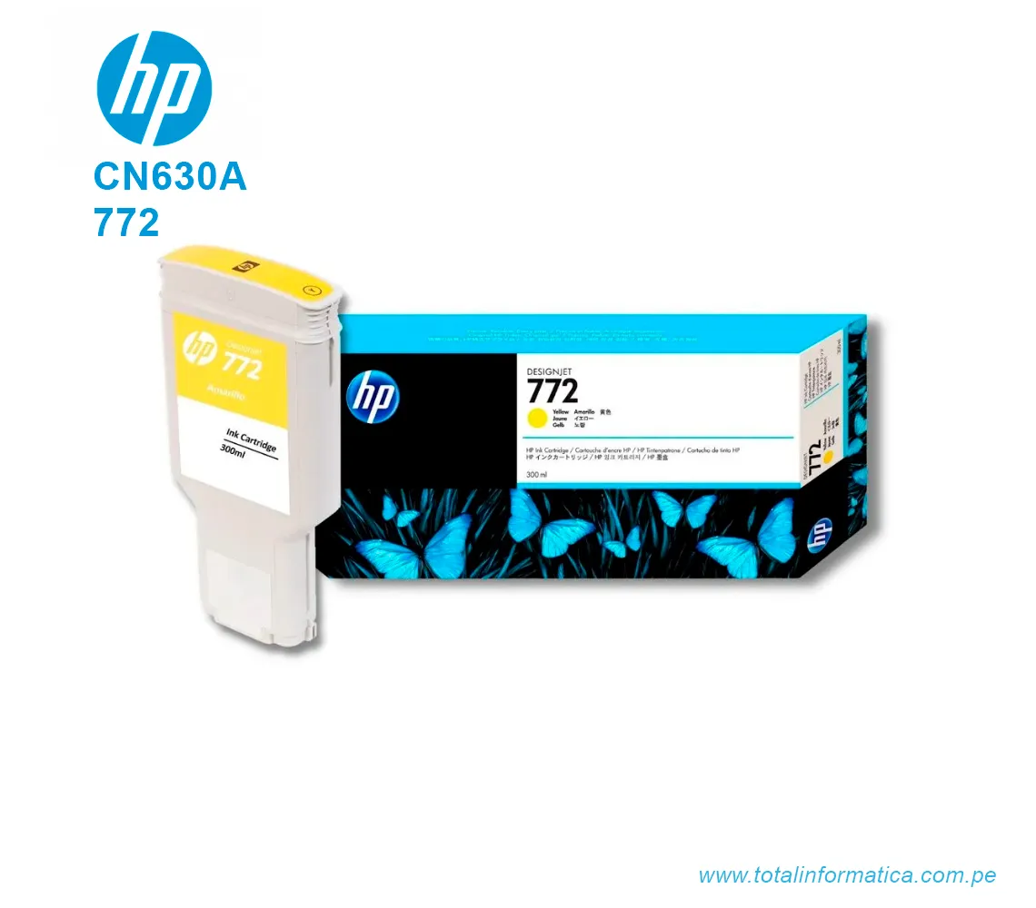 TINTA HP 772 300ML YELLOW ( CN630A ) DESIGNJET Z5200 - imagen 2