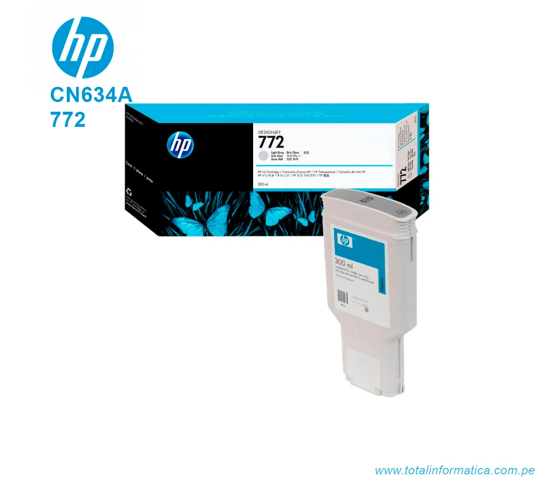 TINTA HP 772 300ML LIGHT GRAY ( CN634A ) DESIGNJET Z5200 - imagen 2