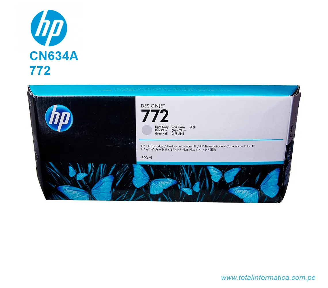 TINTA HP 772 300ML LIGHT GRAY ( CN634A ) DESIGNJET Z5200 - imagen 1