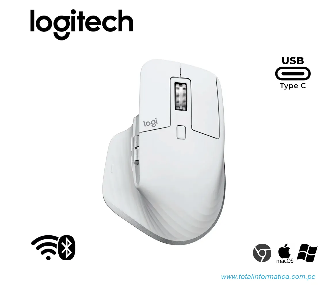 MOUSE LOGITECH MX MASTER 3S, INALAMBRICO/BLUETOOTH, 8K DPI, USB-C, GRAPHITE(910-006562) - imagen 1