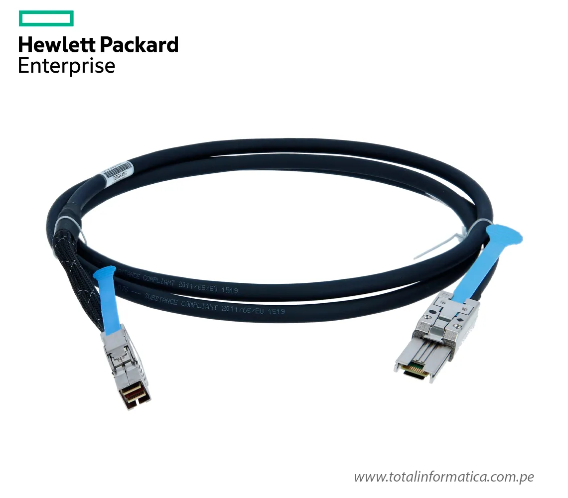 CABLE DE TRANSFERENCIA DE DATOS HPE, 2M SAS EXTREMO PRINICPAL: MINI-SAS - imagen 1