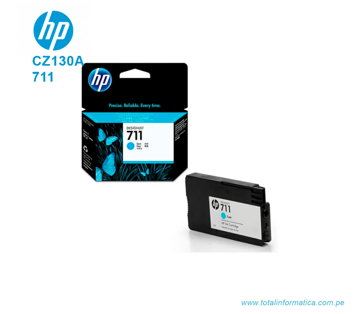 TINTA HP 711 CYAN ( CZ130A ) T120, T520, 38 ML - imagen 2
