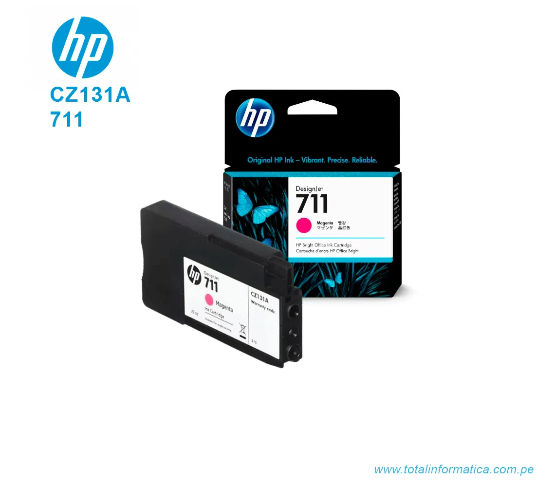TINTA HP 711 MAGENTA ( CZ131A ) T120, T520, 29 ML - imagen 2