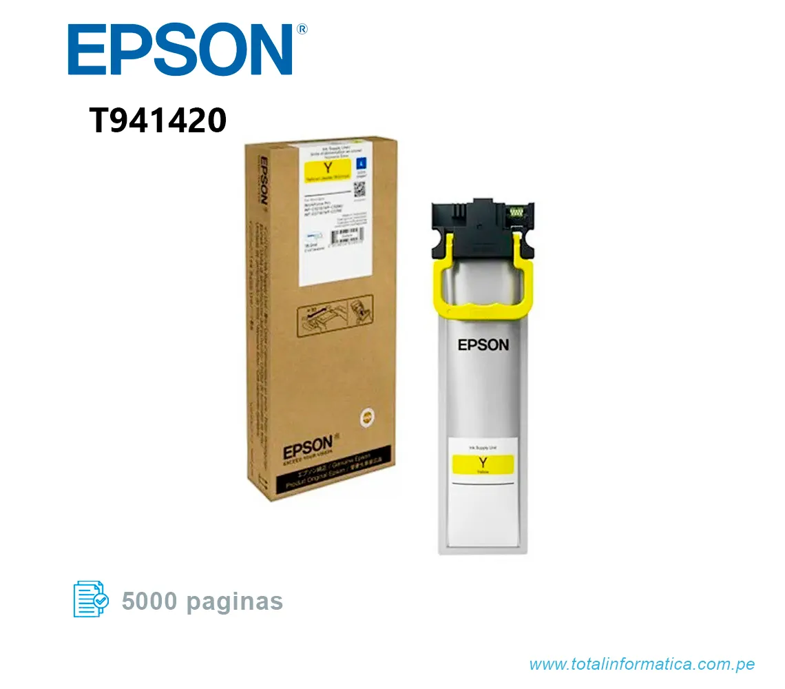 Cartucho de Tinta Epson T9414 Amarillo para WorkForce Pro - imagen 2