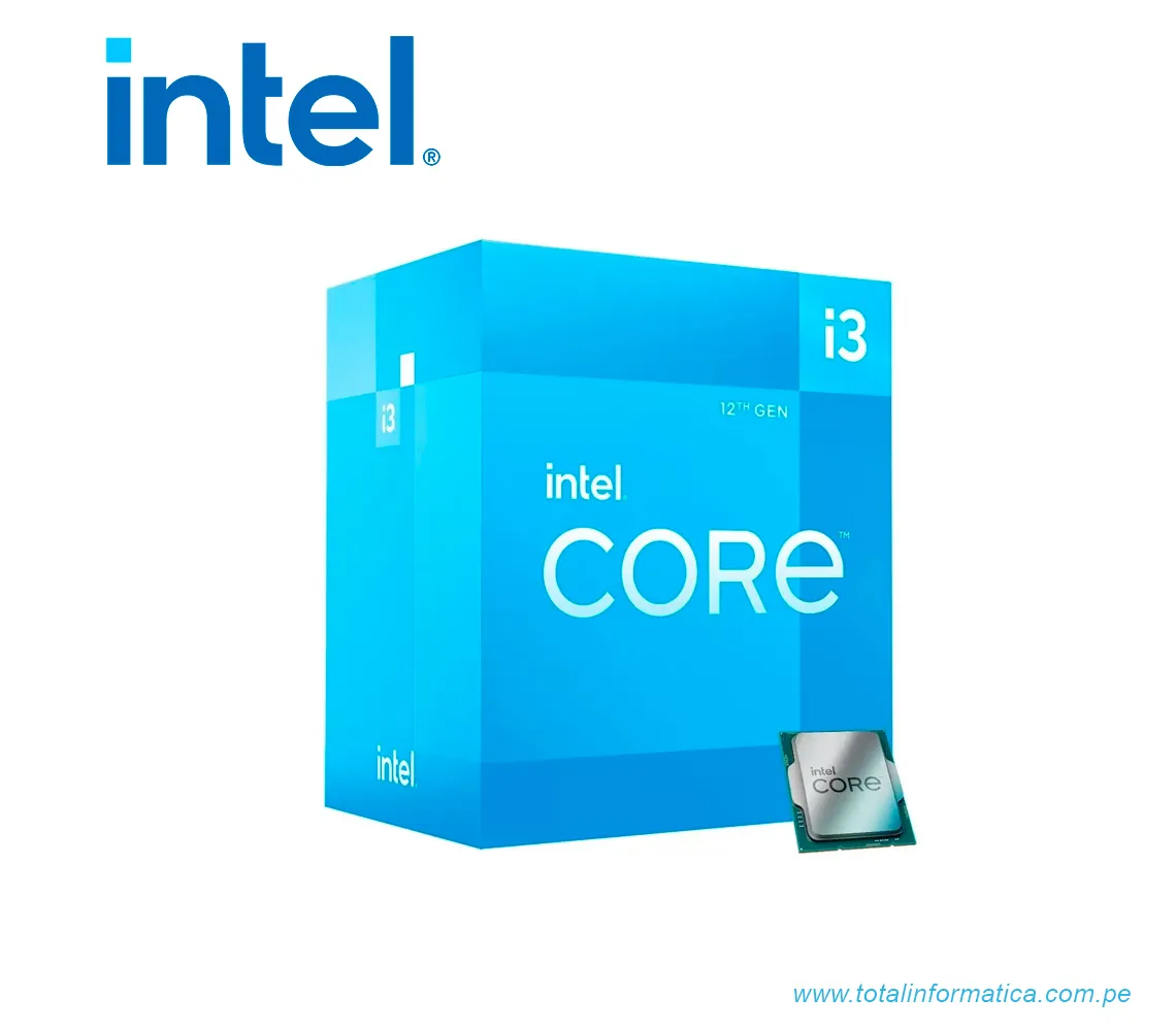 PROCESADOR INTEL CORE I3-12100, LGA1700,3.3GHz-4.3GHz,12MB, 7NM - imagen 1