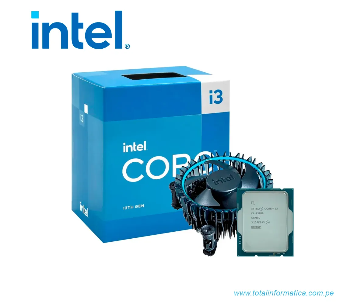 PROCESADOR INTEL CORE  I3-13100, 3.40GHZ, 12MB, LGA1700, 65W - imagen 1