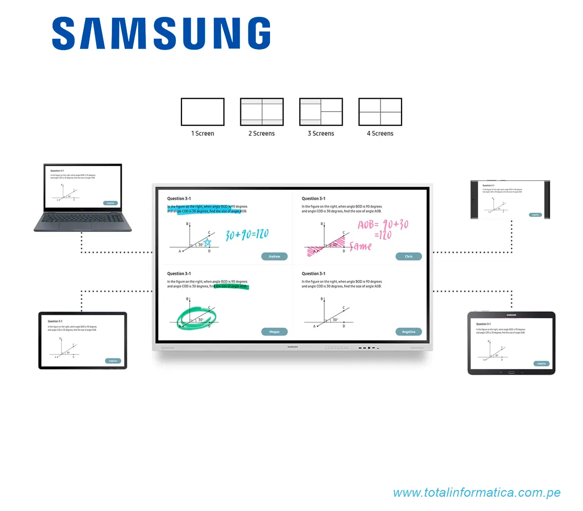 PANTALLA INTERACTIVA SAMSUNG FLIP PRO WM55B 75" UHD - imagen 2
