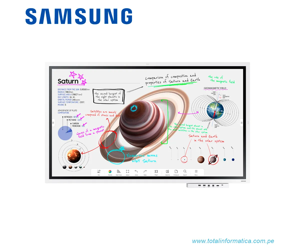PANTALLA INTERACTIVA SAMSUNG FLIP PRO WM55B 75" UHD - imagen 1