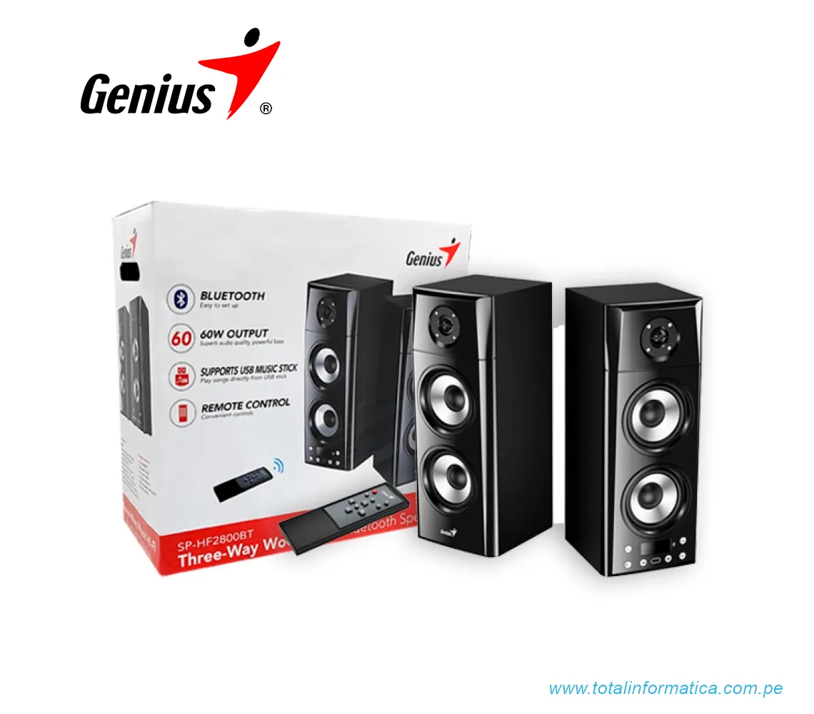 PARLANTE GENIUS SP-HF2800BT, USB, POWER 60W(31730022400) - imagen 2