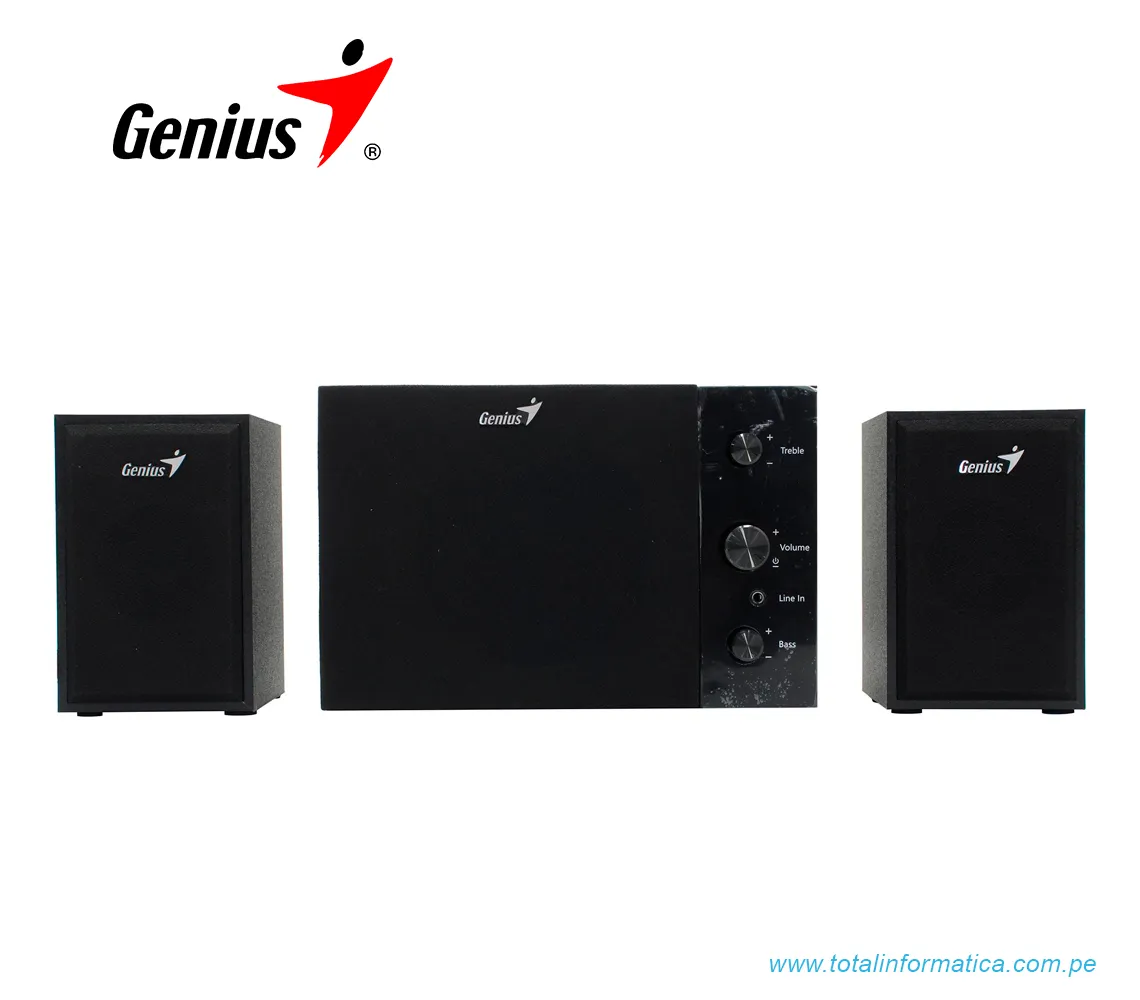 PARLANTE GENIUS SW-2.1 350, 15W, 100V/240V, NEGRO(31730037401) - imagen 2