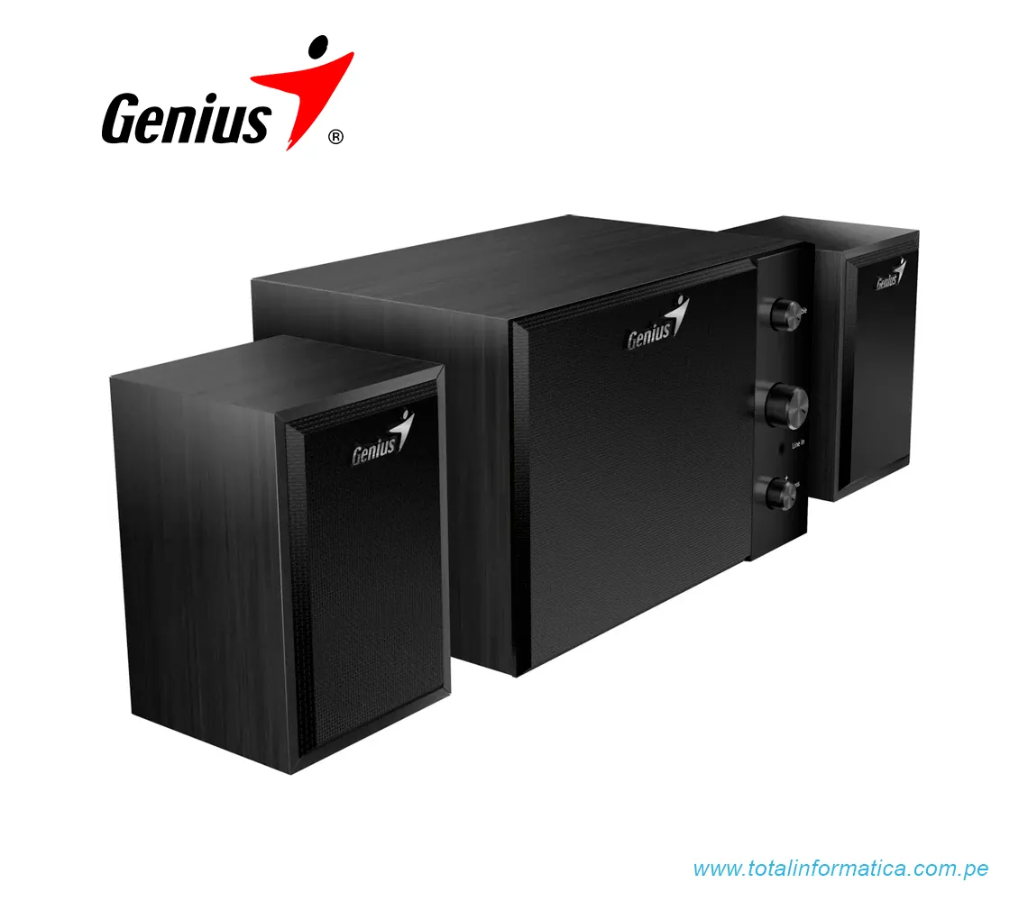PARLANTE GENIUS SW-2.1 350, 15W, 100V/240V, NEGRO(31730037401) - imagen 1