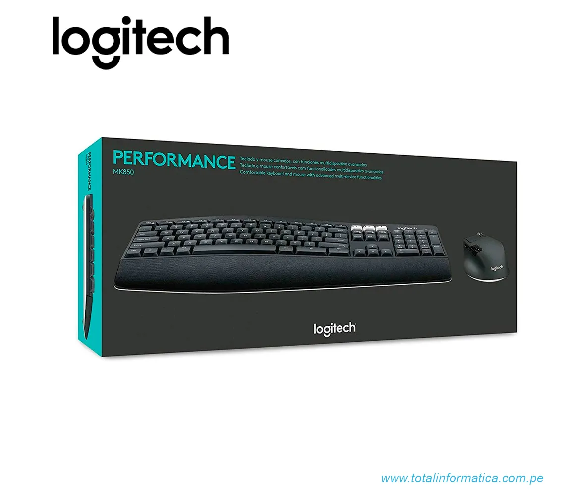 TECLADO + MOUSE LOGITECH MK850, INALAMBRICO, USB, COLOR NEGRO(920-008659) - imagen 3