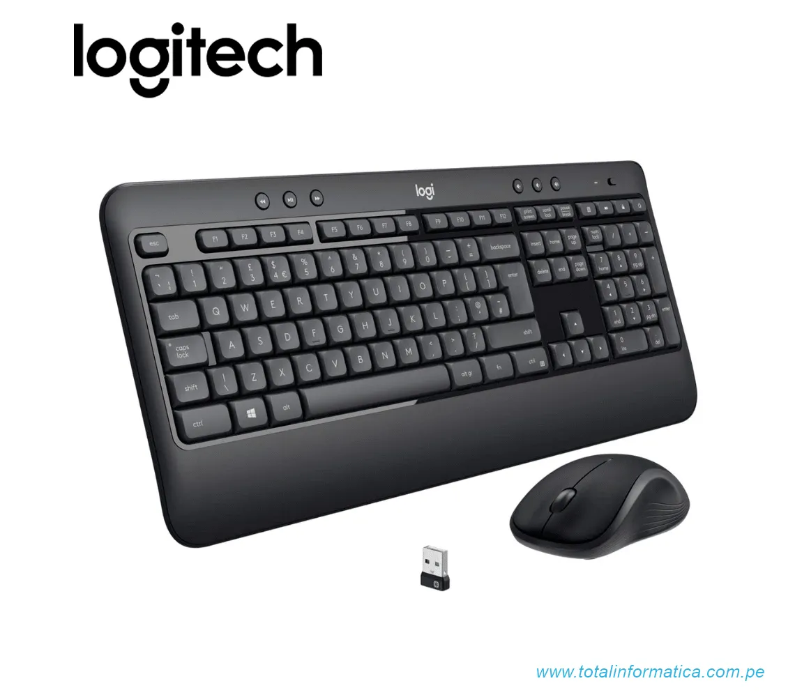 TECLADO + MOUSE LOGITECH MK540, INALAMBRICO, USB, COLOR NEGRO(920-008673) - imagen 1