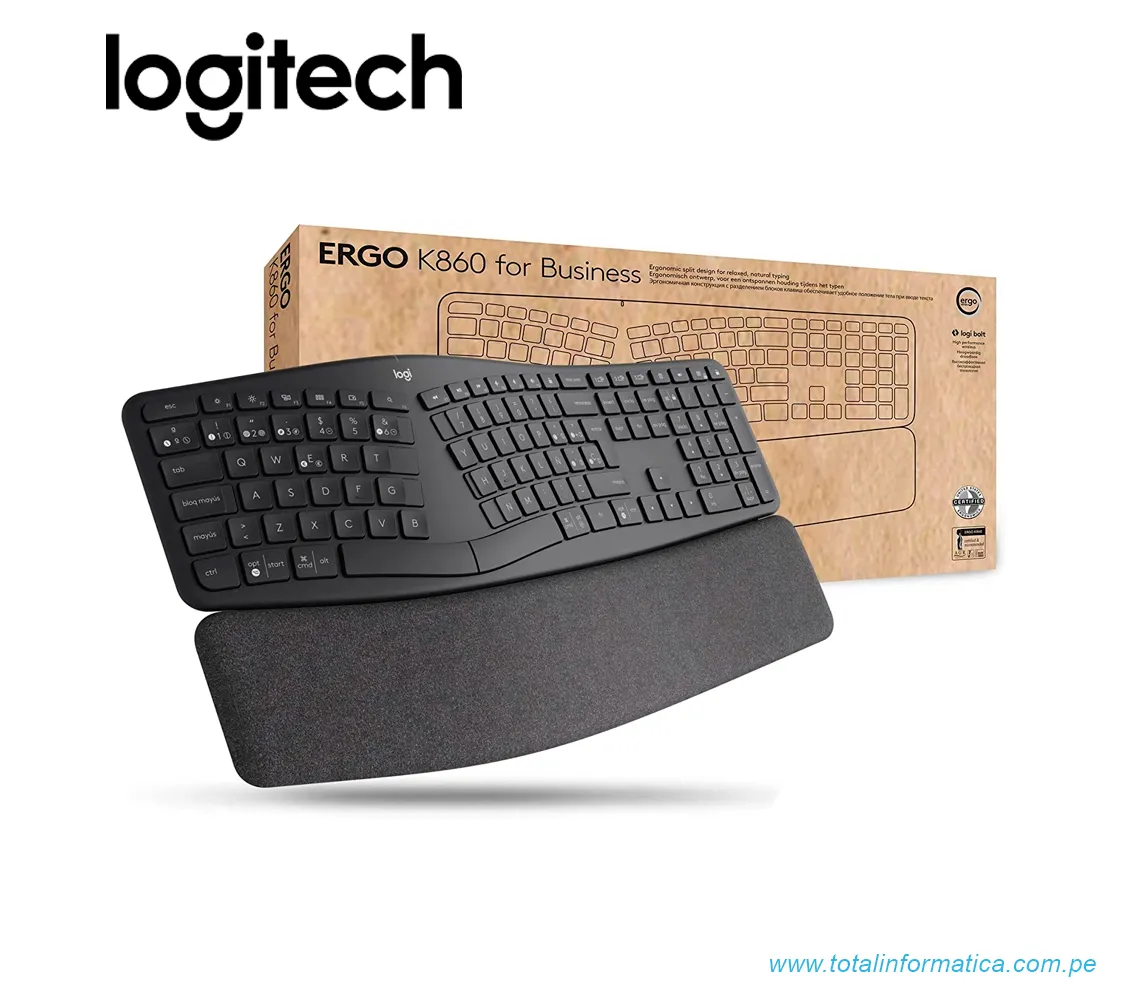 TECLADO LOGITECH K860, INALAMBRICO/BLUETOOTH, COLOR NEGRO(920-010343) - imagen 3