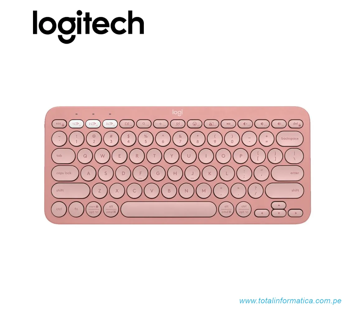 TECLADO LOGITECH PEBBLE 2 K380S, BLUETOOTH/INALAMBRICO, ROSA(920-011785) - imagen 1