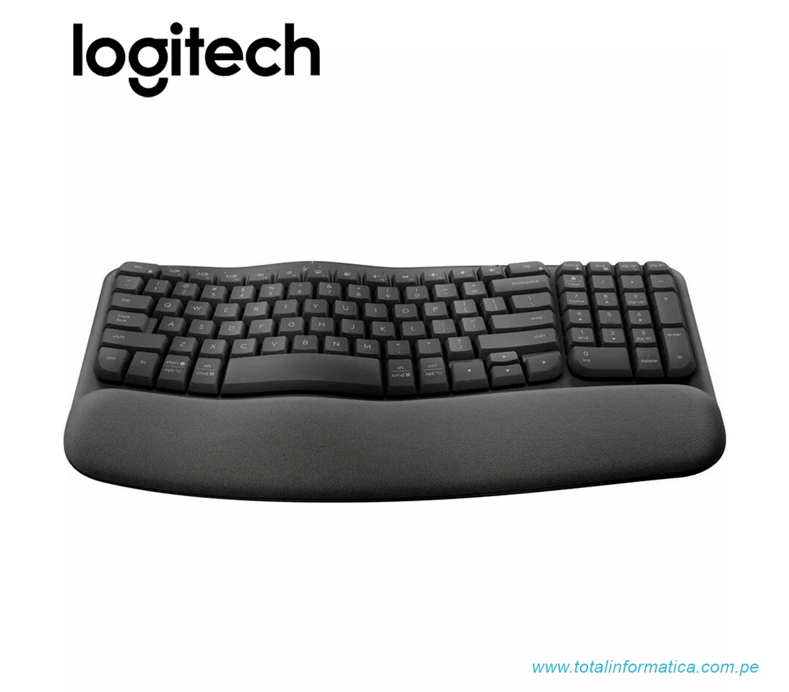 TECLADO LOGITECH ERGO WAVER, INALAMBRICO/BLUETOOTH, GRAPHITE(920-012278) - imagen 2