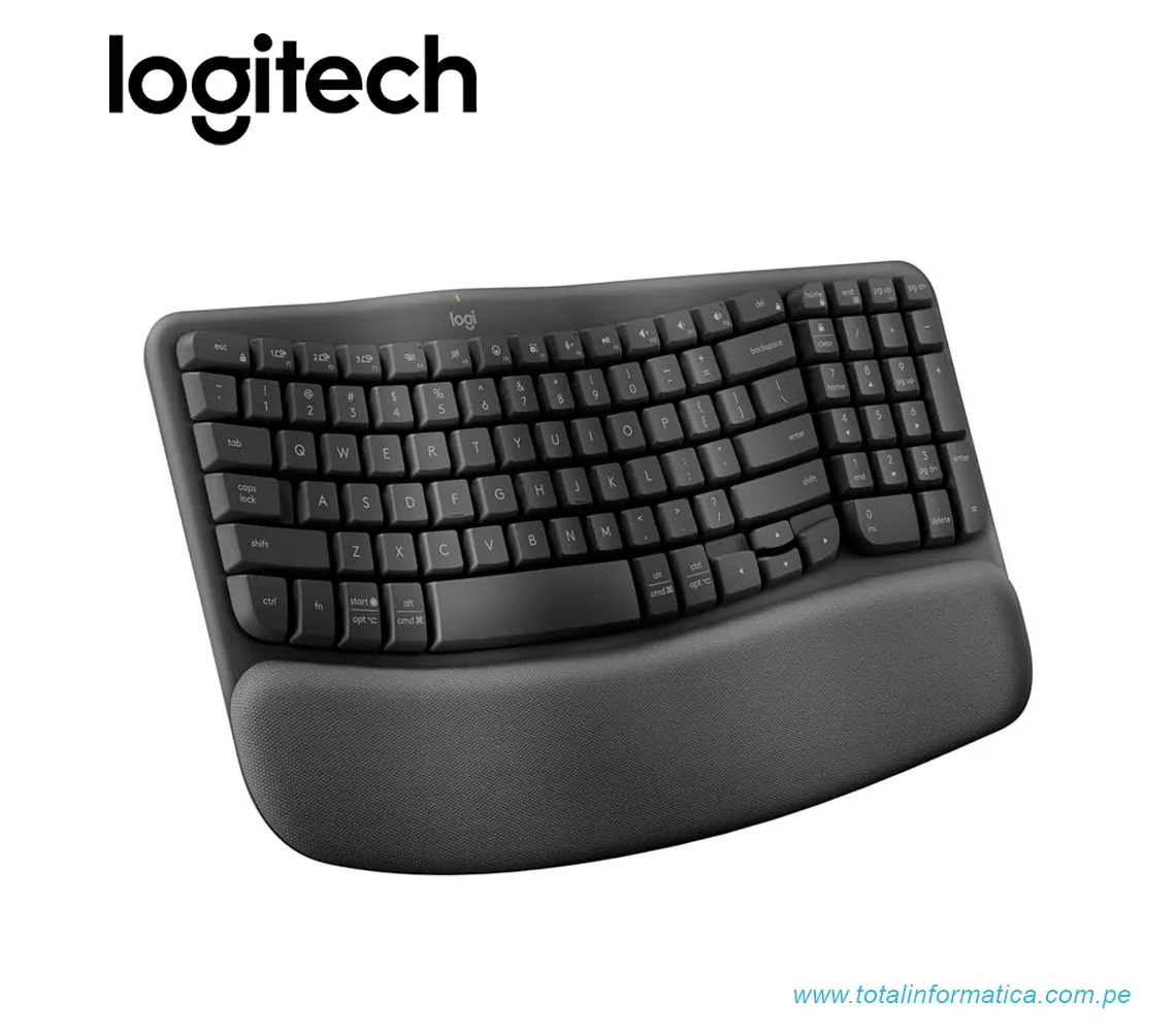TECLADO LOGITECH ERGO WAVER, INALAMBRICO/BLUETOOTH, GRAPHITE(920-012278) - imagen 1