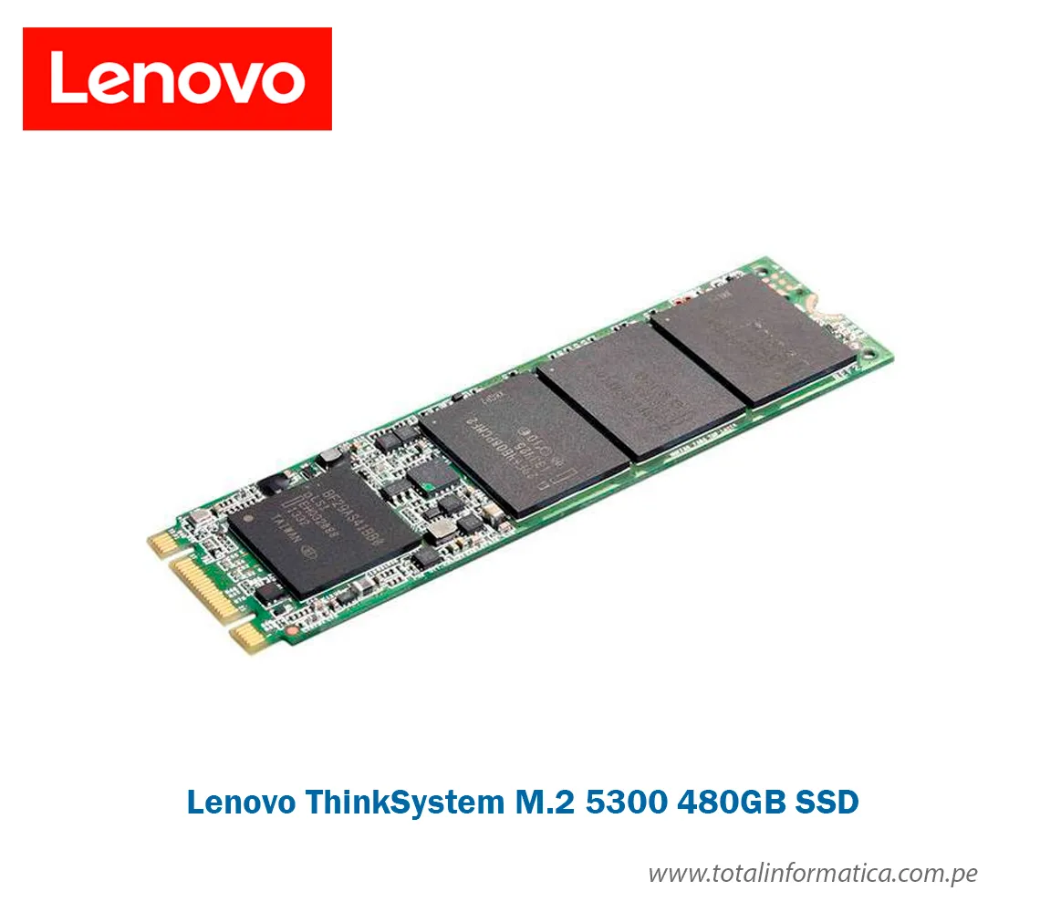 UNIDAD DE ESTADO SÓLIDO LENOVO M.2 INTERNO 480GB, SATA (SATA/600) 1324TB TBW, 540MB/S - imagen 1