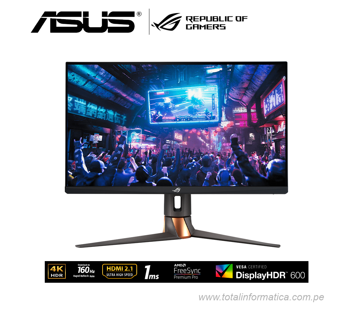 MONITOR GAMING ASUS ROG SWIFT PG27UQR, 27" 4K UHD, 160 HZ