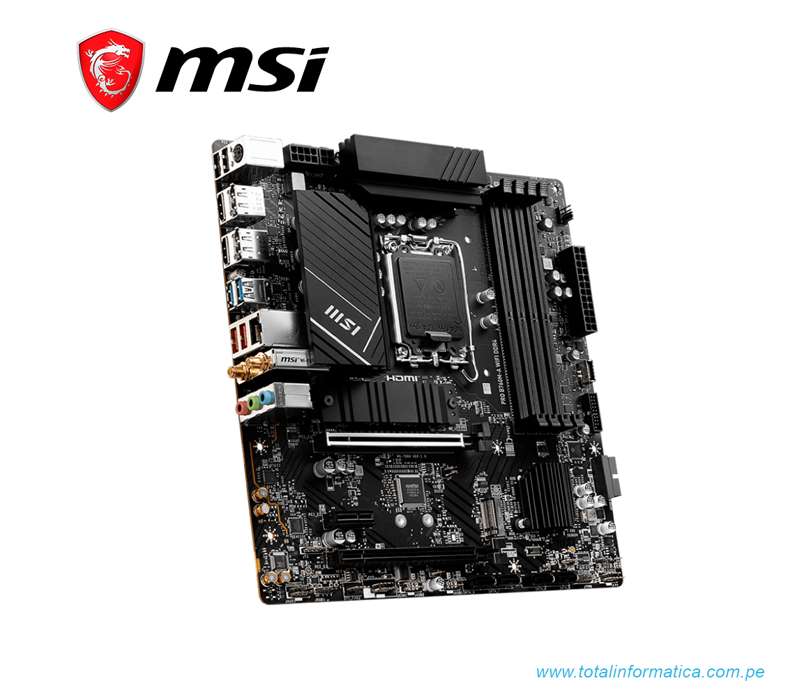 MSIマザーボード PRO B760M-A WIFI DDR4 第14/13/12世代IntelCPU