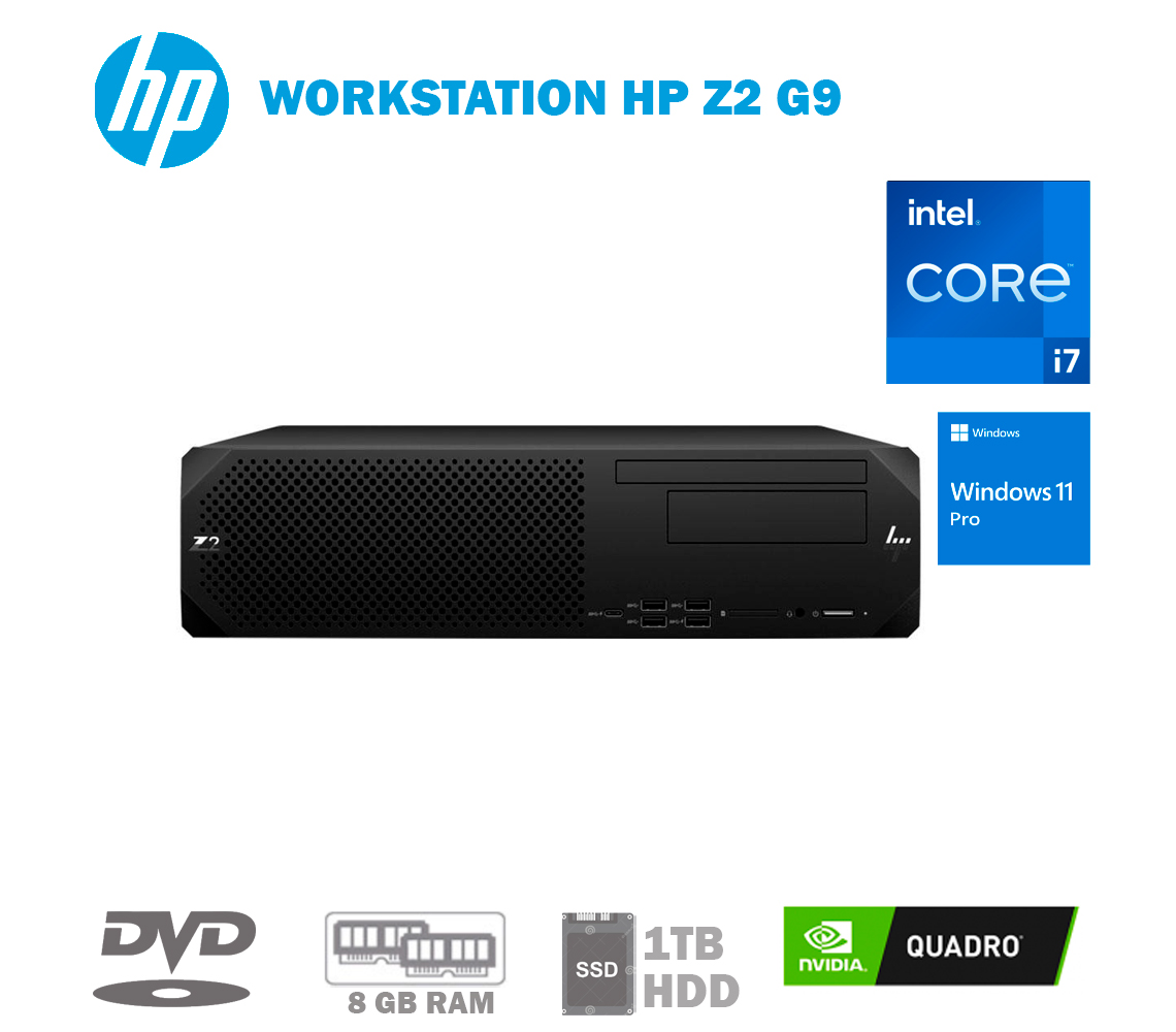 WORKSTATION HP Z2 G9, CORE I7-12700 12TH 2.10 GHZ, 16GB RAM, 1TB