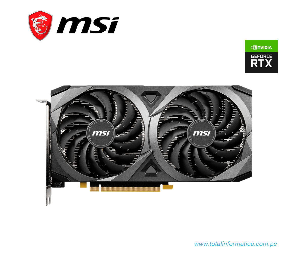 TARJETA GRAFICA MSI RTX 3060 VENTUS 2X, 12GB GDDR6, GEFORCE RTX(RTX 3060  VENTUS 2X 12G OC)