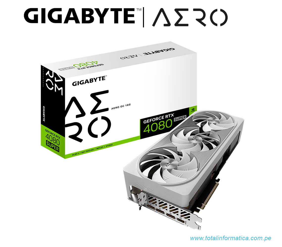 TARJETA GRAFICA GIGABYTE RTX 4080 SUPER AERO OC 16GB, 16GB GDDR6X, PCI-E 4.0(GV-N408SAERO OC-16GD) - imagen 4