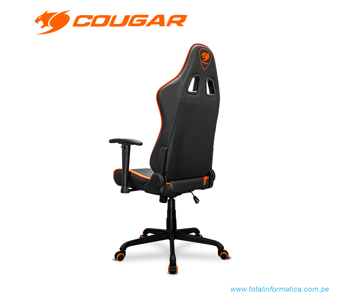 SILLA GAMER COUGAR ARMOR ELITE: SOPORTA HASTA 120 KG. COLOR NEGRO/NARANJA (3MELIORB.0001) - imagen 4