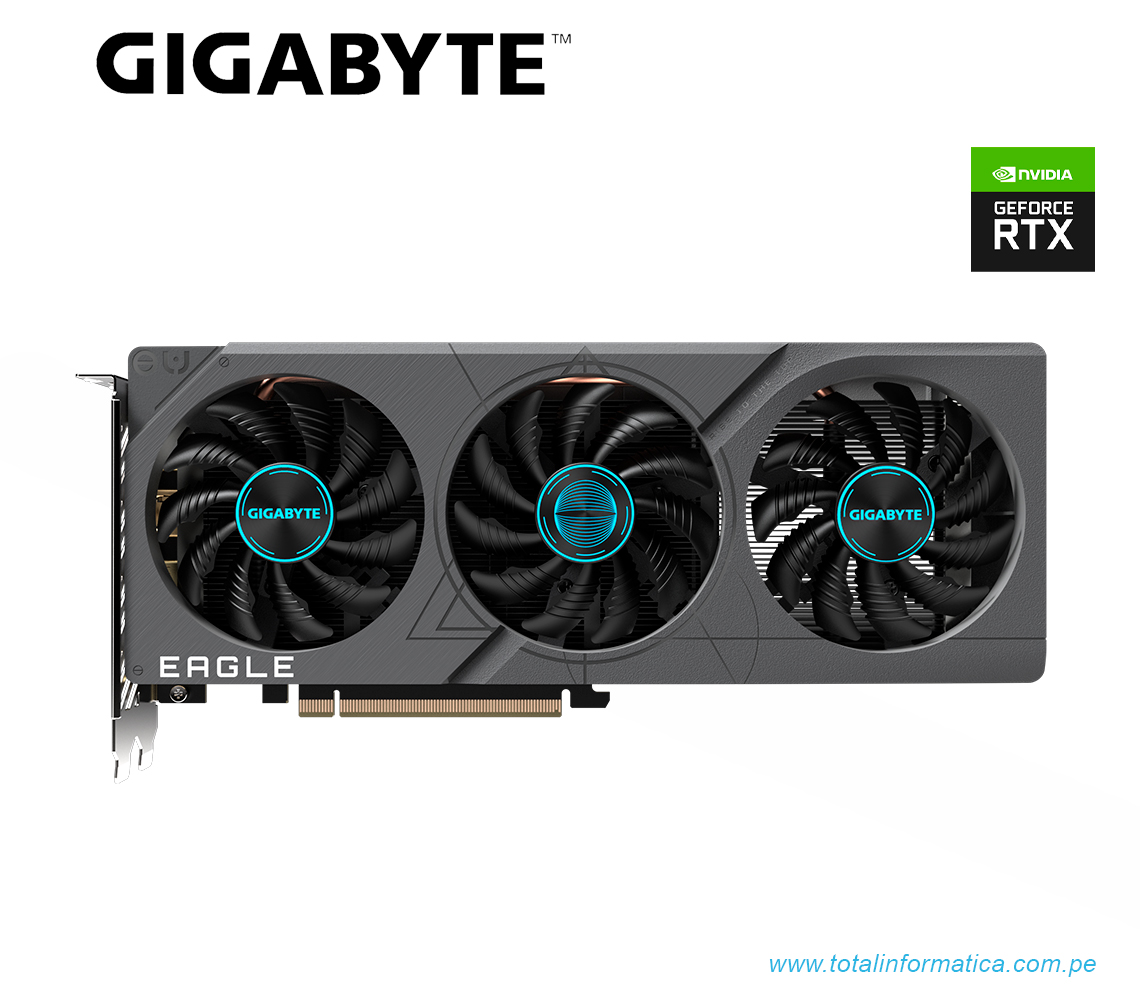 TARJETA GRAFICA GIGABYTE RTX 4060 EAGLE OC, 8GB GDDR6, PCI-E 4.0(GV-N4060EAGLE OC-8GD) - imagen 1