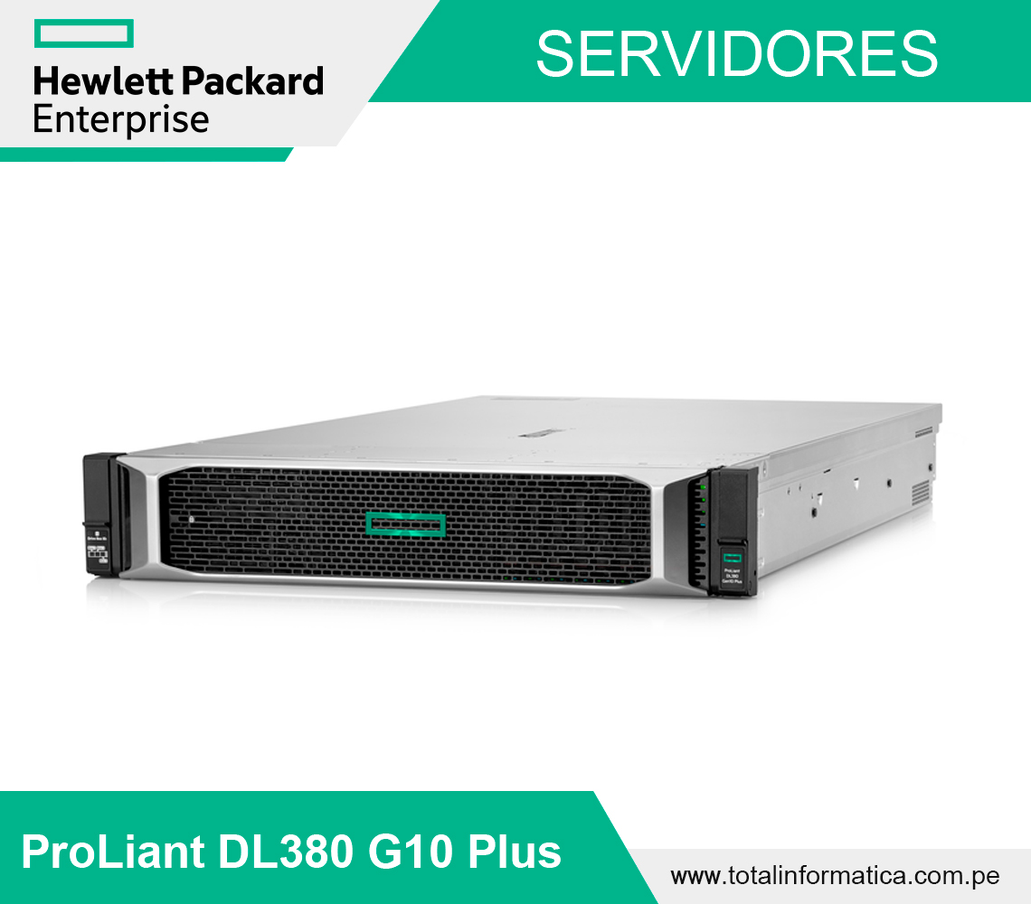 SERVIDOR HPE PROLIANT DL380 G10 PLUS, INTEL XEON SILVER 4310 2.10GHZ