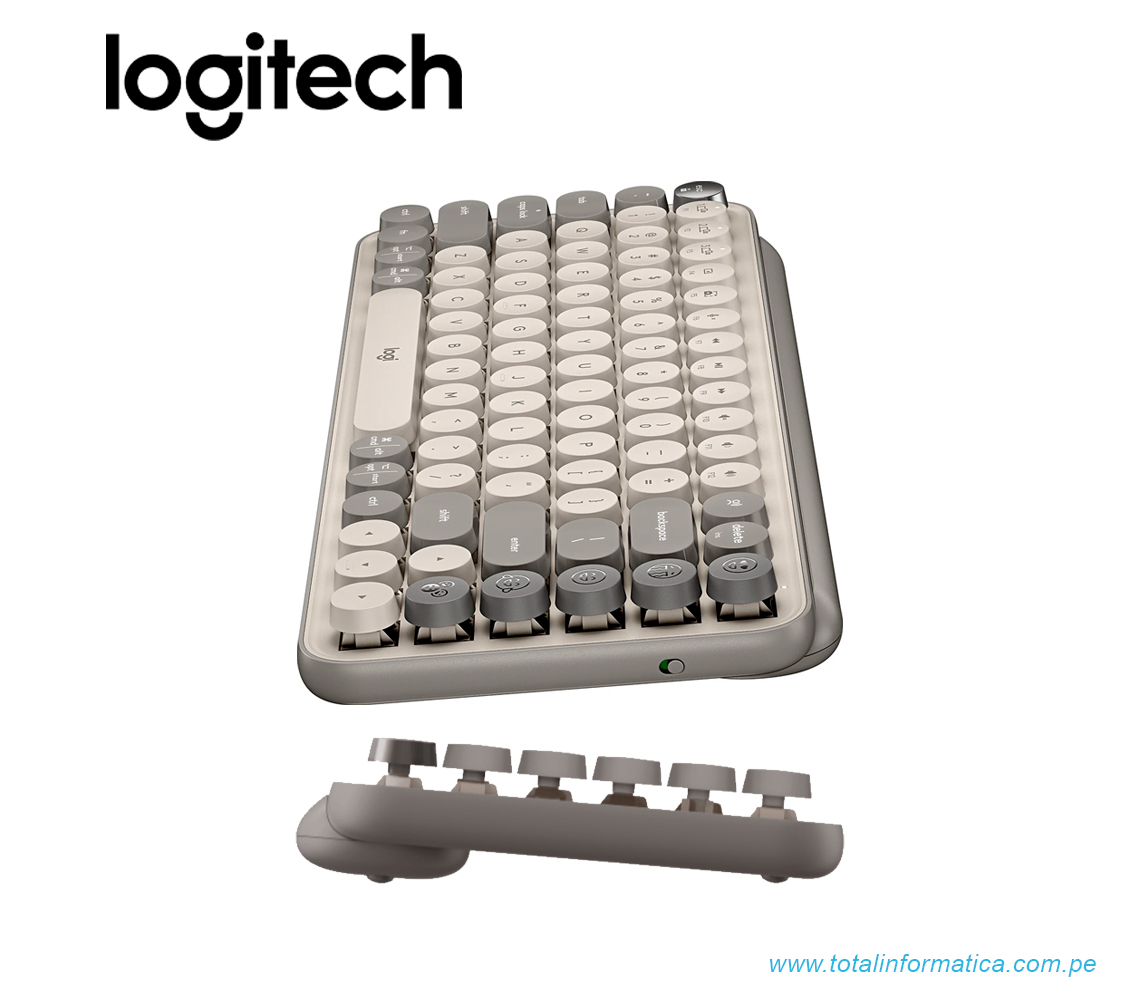 TECLADO LOGITECH POP KEYS, MULTI-DISPOSITIVO, INALAMBRICO/BLUETOOTH, LILA(920-011518) - imagen 2