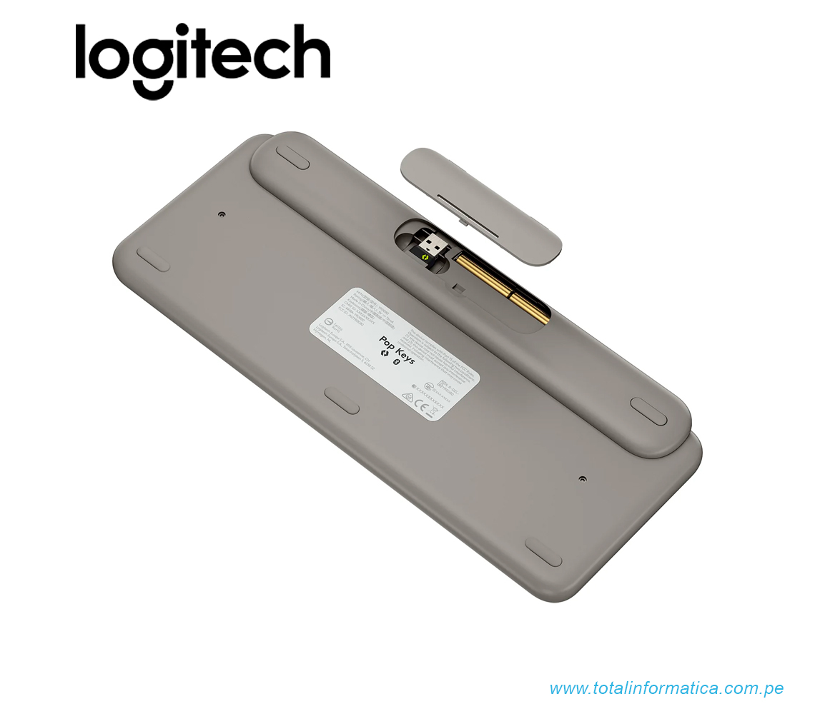TECLADO LOGITECH POP KEYS, MULTI-DISPOSITIVO, INALAMBRICO/BLUETOOTH, LILA(920-011518) - imagen 3