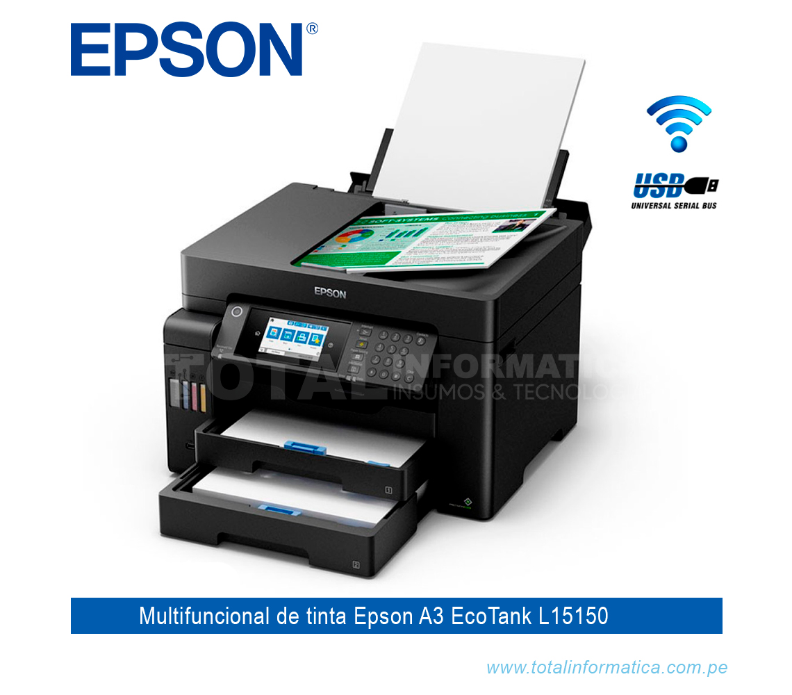 IMPRESORA MULTIFUNCIONAL ECOTANK EPSON L3210 IMPRIME COPIA ESCANEA USB -  Loeys Suministros