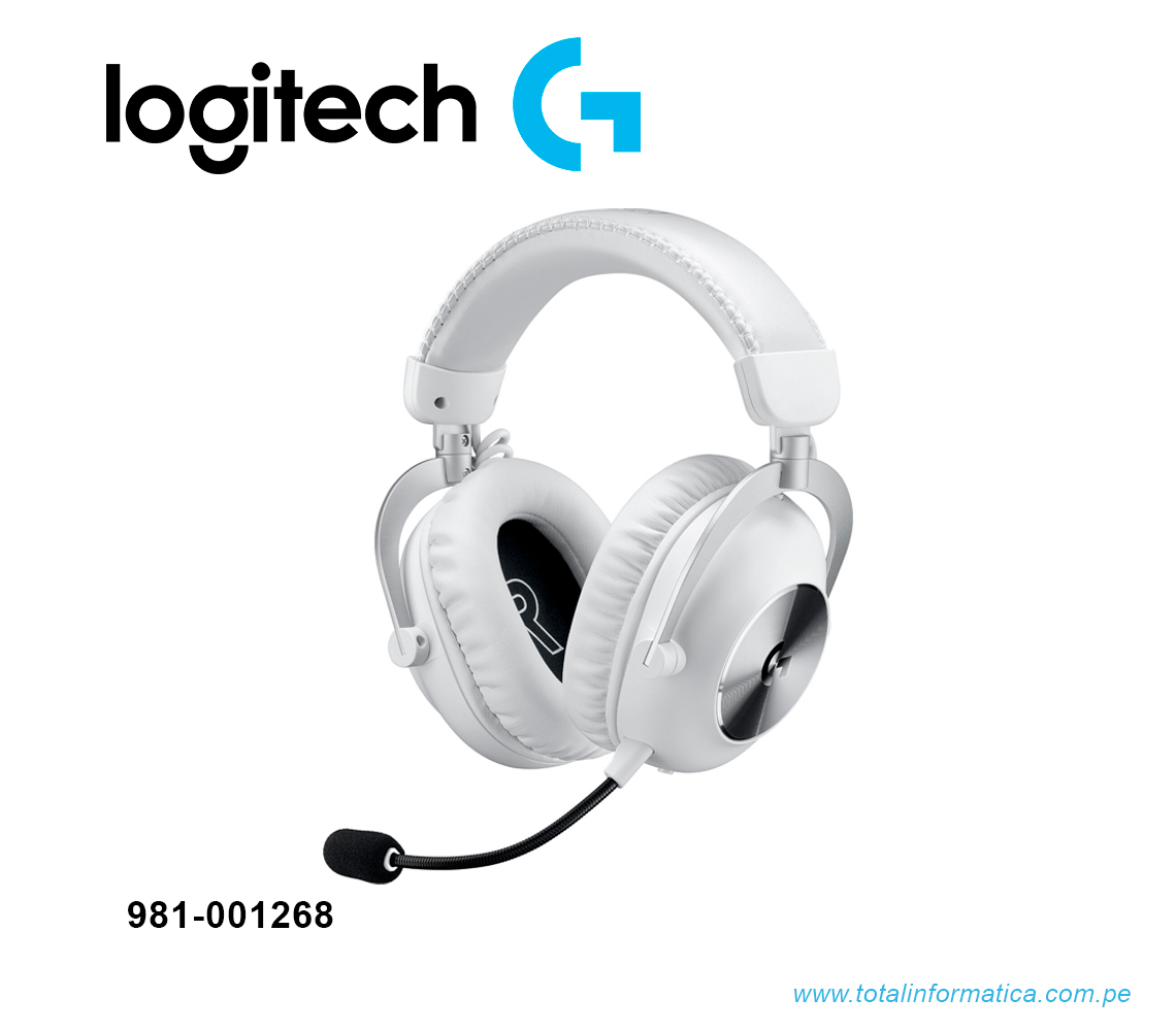 AUDIFONO CON MICROFONO LOGITECH G PRO X2 LIGHTSPEED, INALÁMBRICO, BT, 3.5MM, BLANCO(981-001268) - imagen 1