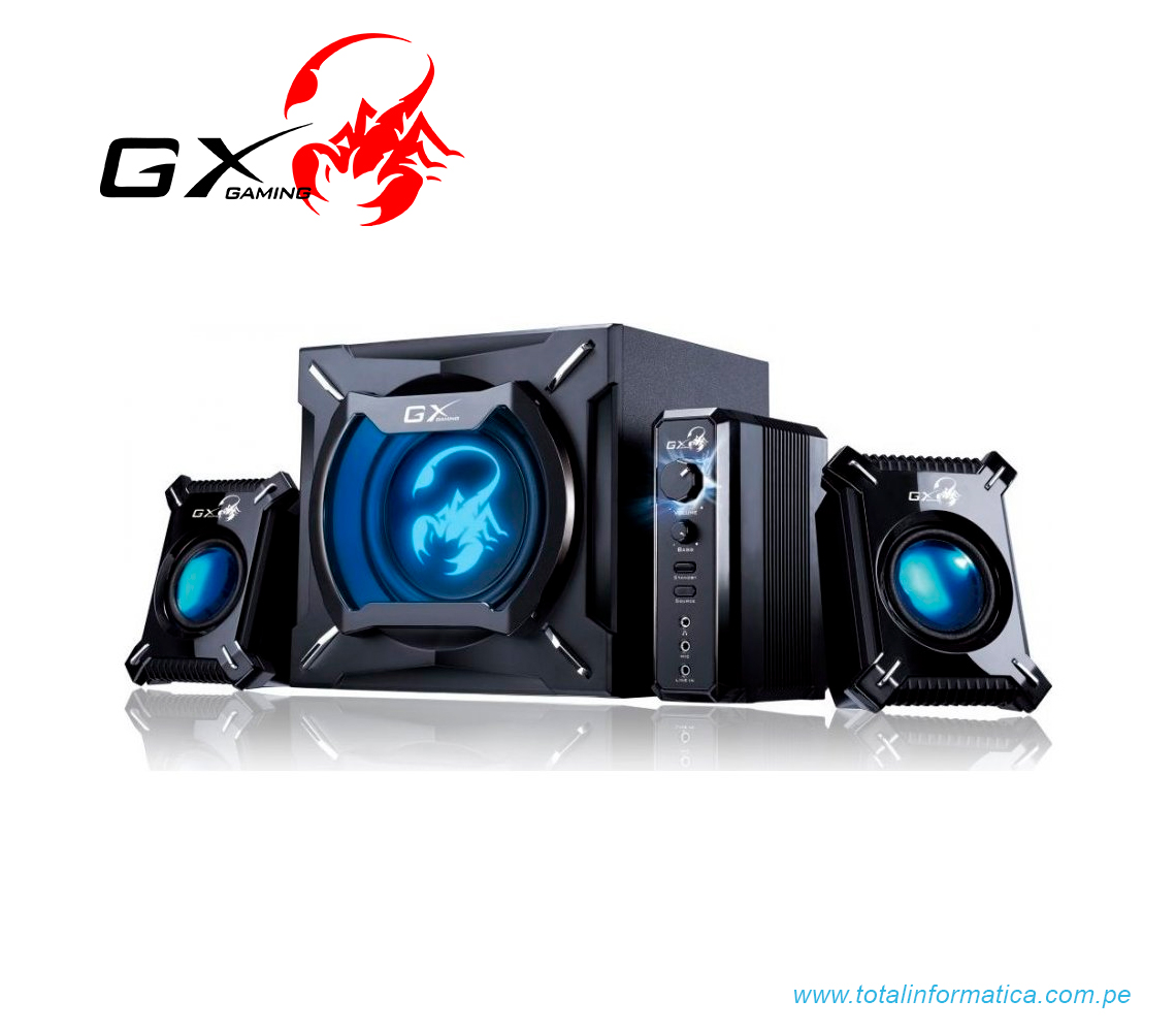 PARLANTE GENIUS SW-G2.1 2000II, 240V, 45W, LED AZUL, NEGRO(31730020400) - imagen 3