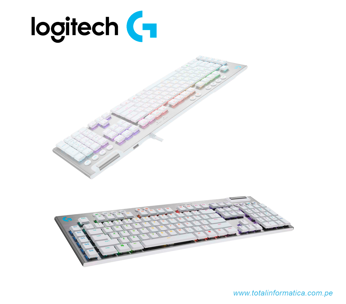 TECLADO GAMING LOGITECH G815, MECANICO, RGB, USB, BLANCO(920-011354)  - imagen 2