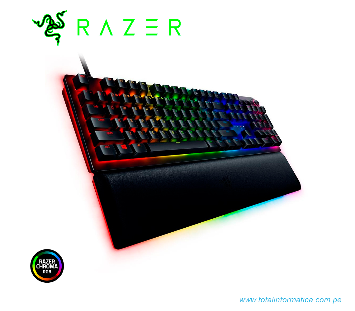 TECLADO GAMING RAZER HUNTSMAN V2 ANALOG, SWITCH REGULABLE, US, CHROMA RGB, NEGRO(RZ03-03610200-R3U1) - imagen 4