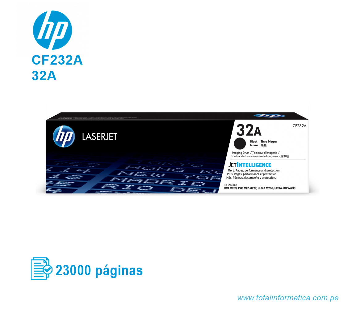 DRUM IMAGING HP 32A ( CF232A ) LASERJET M203DW, M227SDN NEGRO