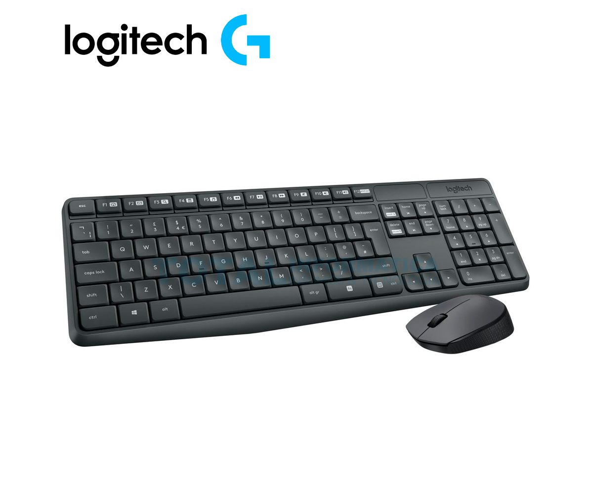 COMBO TECLADO LOGITECH + MOUSE MK235 INALAMBRICO USB SP ( 920-007901 ) NEGRO - imagen 2