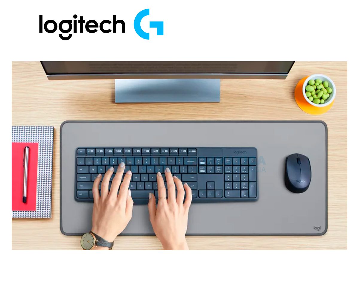 COMBO TECLADO LOGITECH + MOUSE MK235 INALAMBRICO USB SP ( 920-007901 ) NEGRO - imagen 3