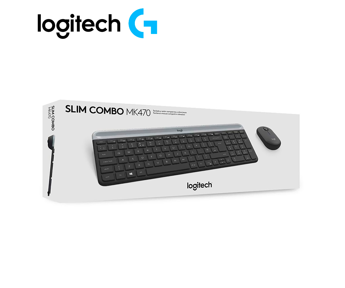 LOGITECH TECLADO + MOUSE MK470 (920-009266) INALAMBRICO, SLIM USB, NEGRO - imagen 3