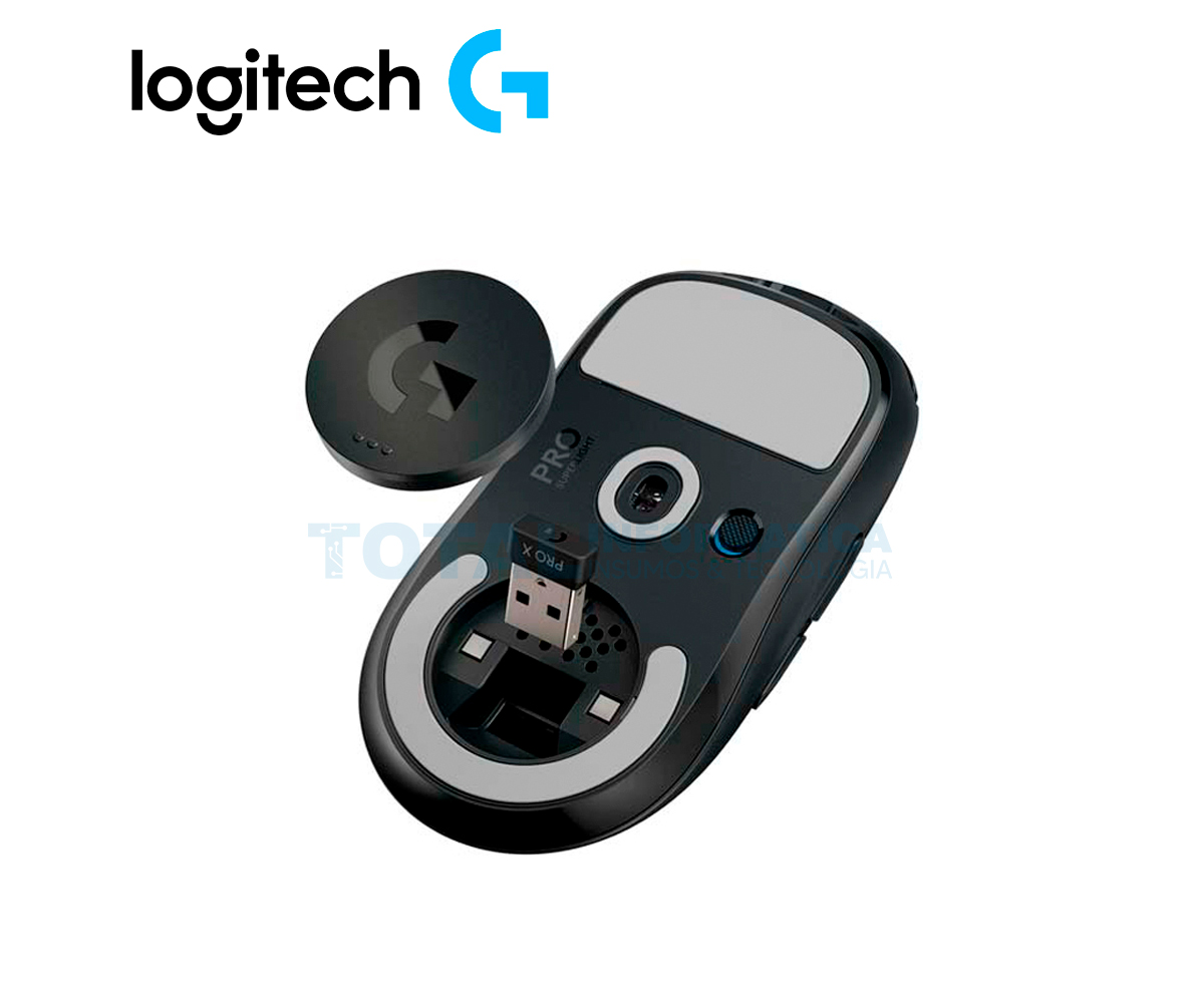 Mouse Logitech gaming inalámbrico G Pro, negro
