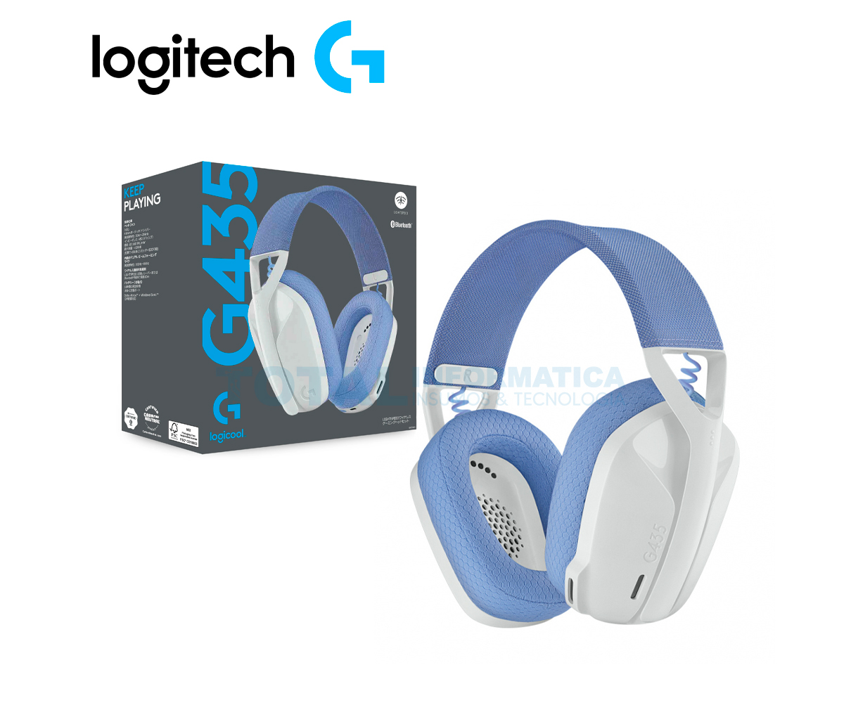 Audífonos inalámbricos con micrófono Logitech G435 LIGHTSPEED para gaming  981-001061