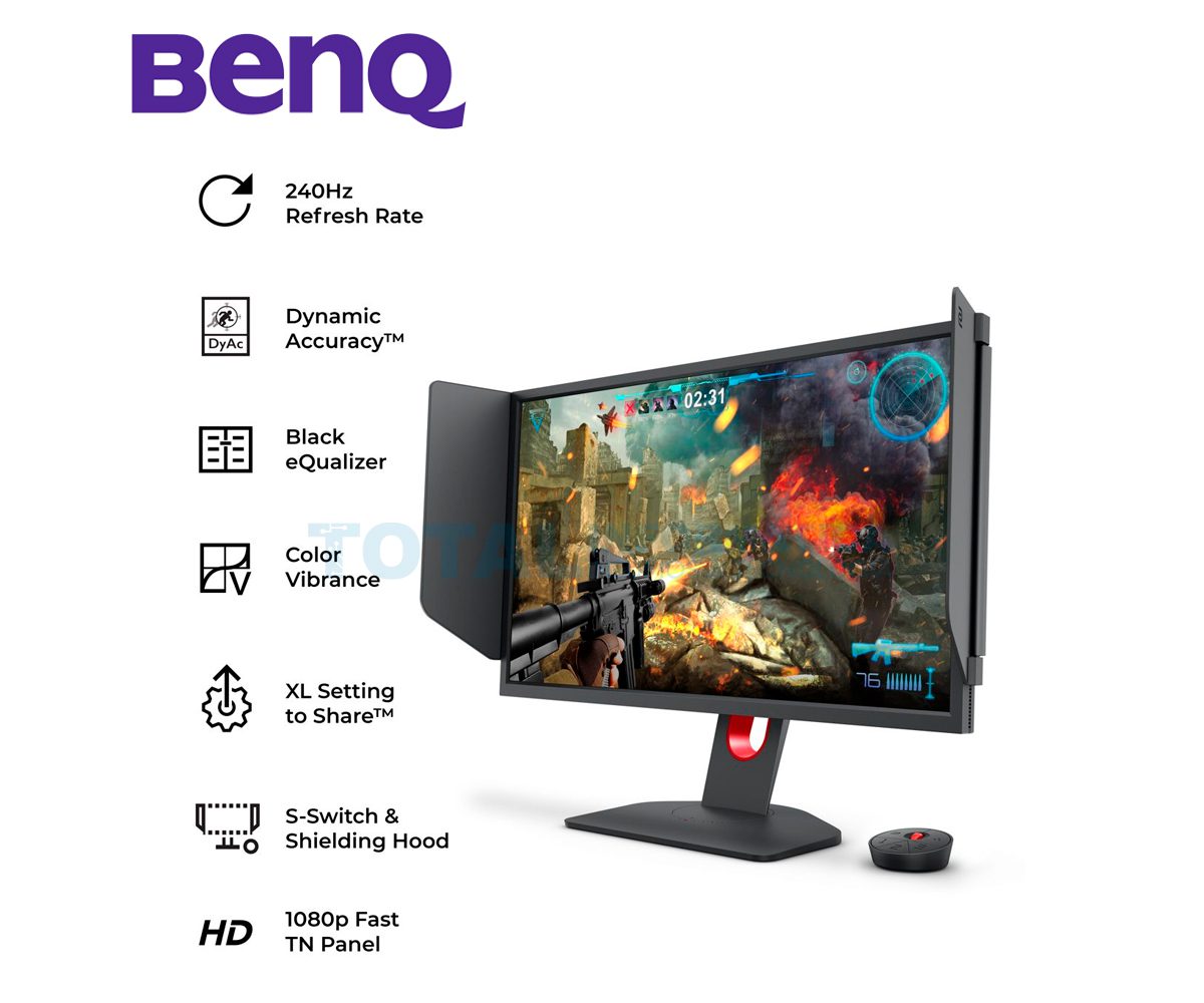 MONITOR ZOWIE XL2536, 24.5" FULL HD LED, 1920 X 1080, HDMI, 240HZ, AUDIO - imagen 2