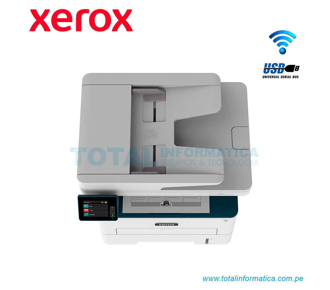 MULTIFUNCIONAL LASER XEROX B235V/DNI, A4/34PPM, MONOCROMATICA