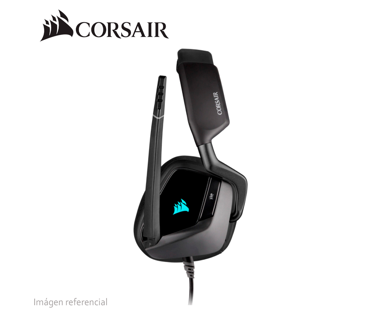 AURICULARES GAMING CORSAIR HEADSET VOID RGB ELITE USB PREMIUM WITH 7.1 ( CA9011203NA) SURROUND