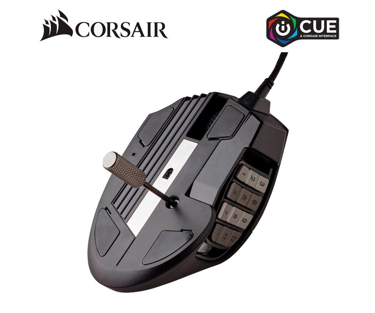 MOUSE GAMING CORSAIR SCIMITAR RGB ELITE CH9304211NA, RETROILUMINADO