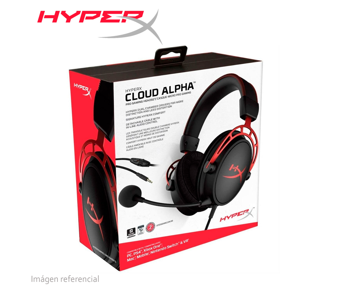HyperX Cloud Alpha Auriculares Gaming Rojos